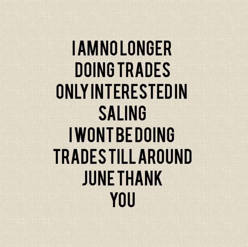 NO TRADES